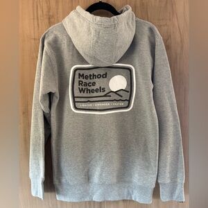 METHOD RACE WHEELS Pullover Hoodie Sweatshirt Gray Mens Medium